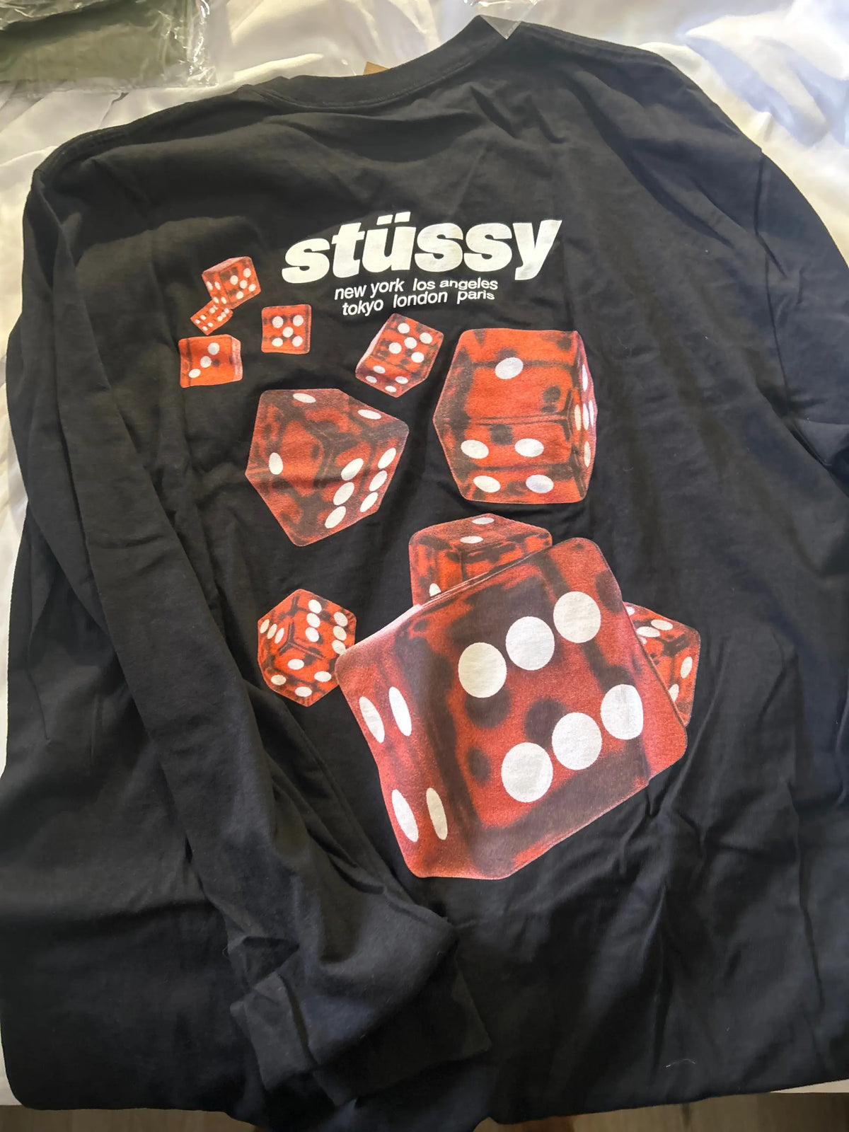 Stussy Rollers Longe Sleeve Tee Black X-Large