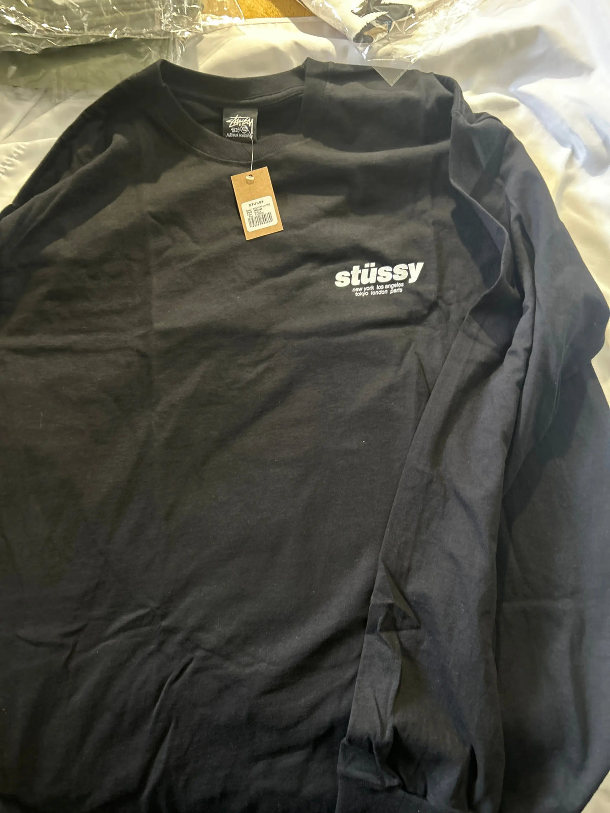 Stussy Rollers Longe Sleeve Tee Black X-Large