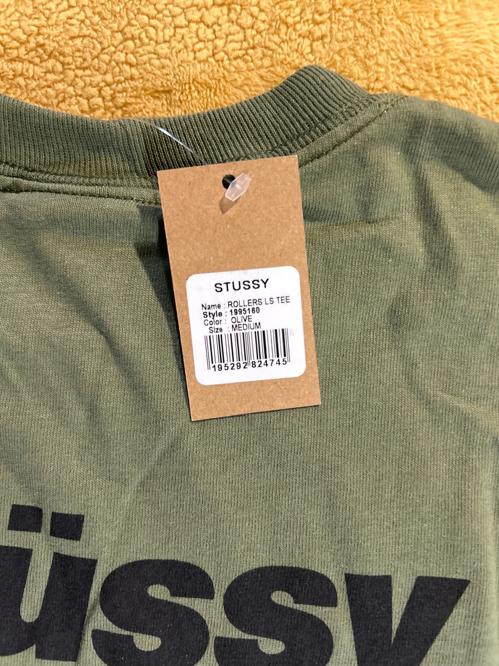 Stussy Rollers Longe Sleeve Tee Olive Medium