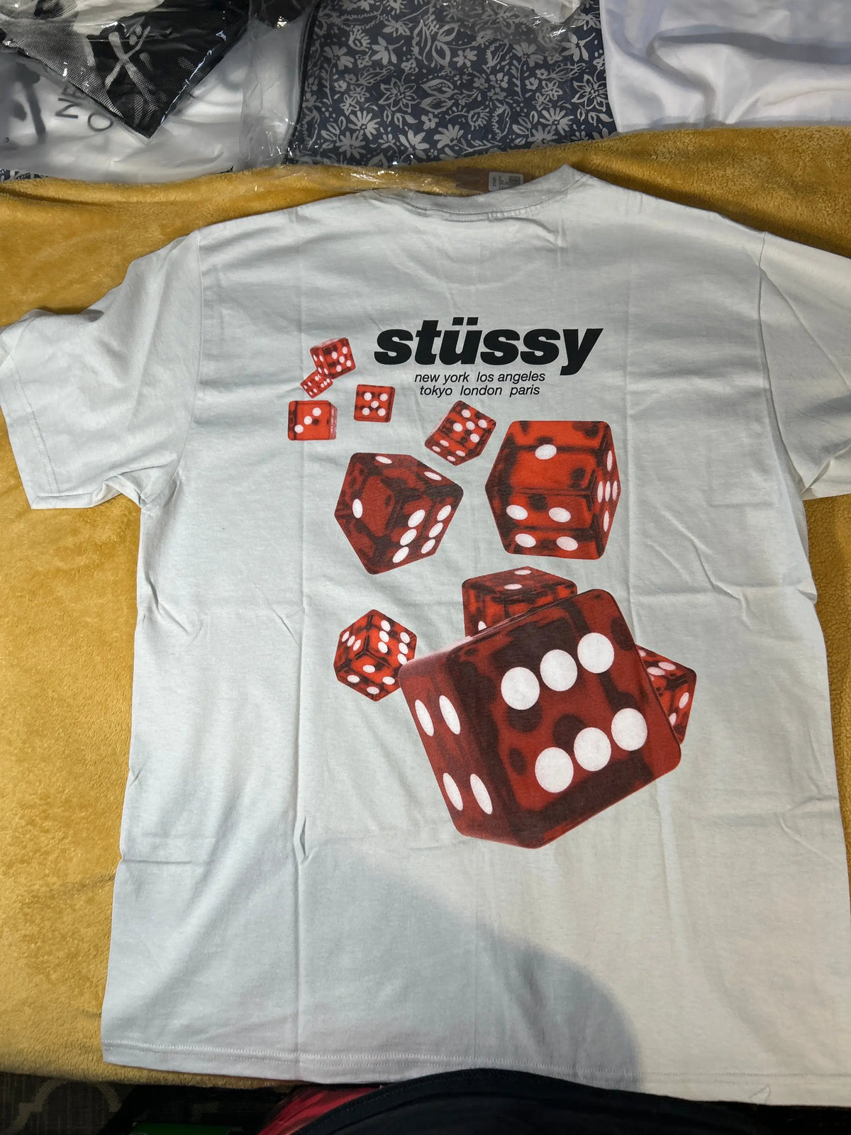 Stussy Rollers Tee Fog Large