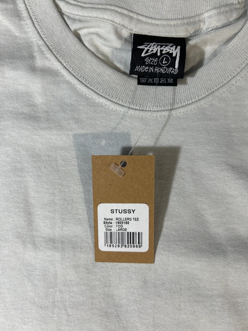 Stussy Rollers Tee Fog Large