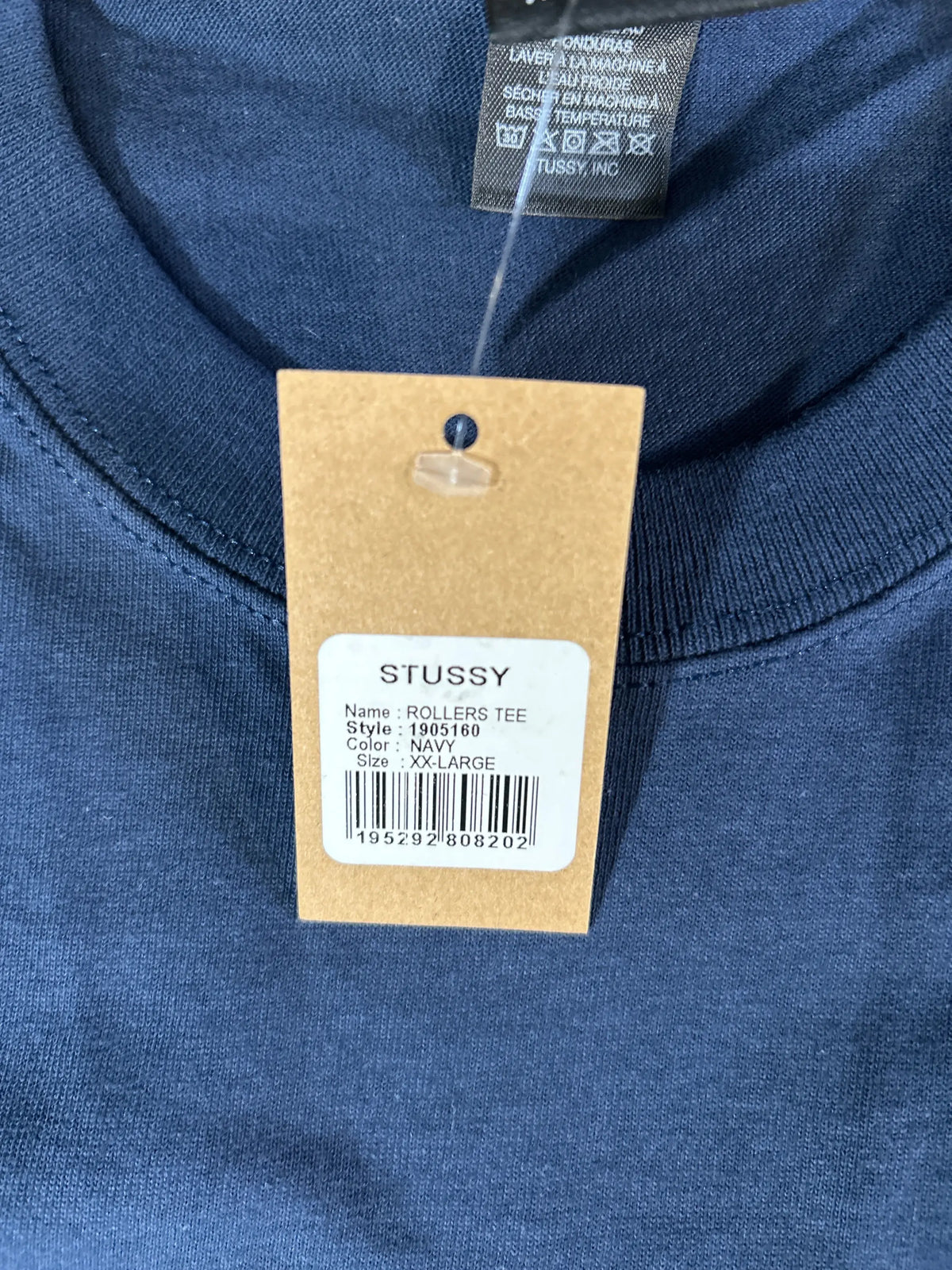 Stussy Rollers Tee Navy 2XL