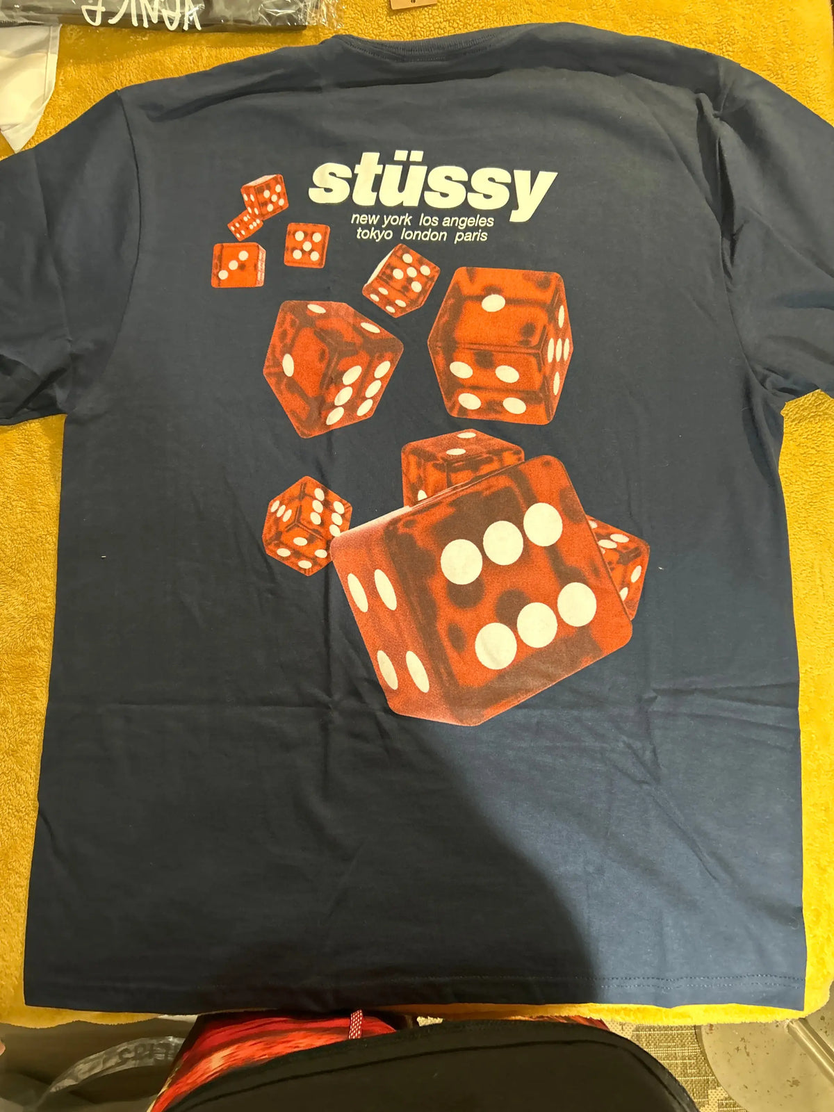 Stussy Rollers Tee Navy Large