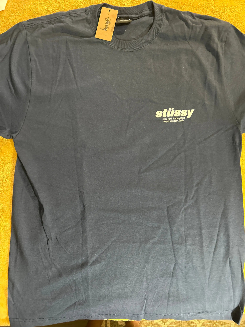 Stussy Rollers Tee Navy Medium