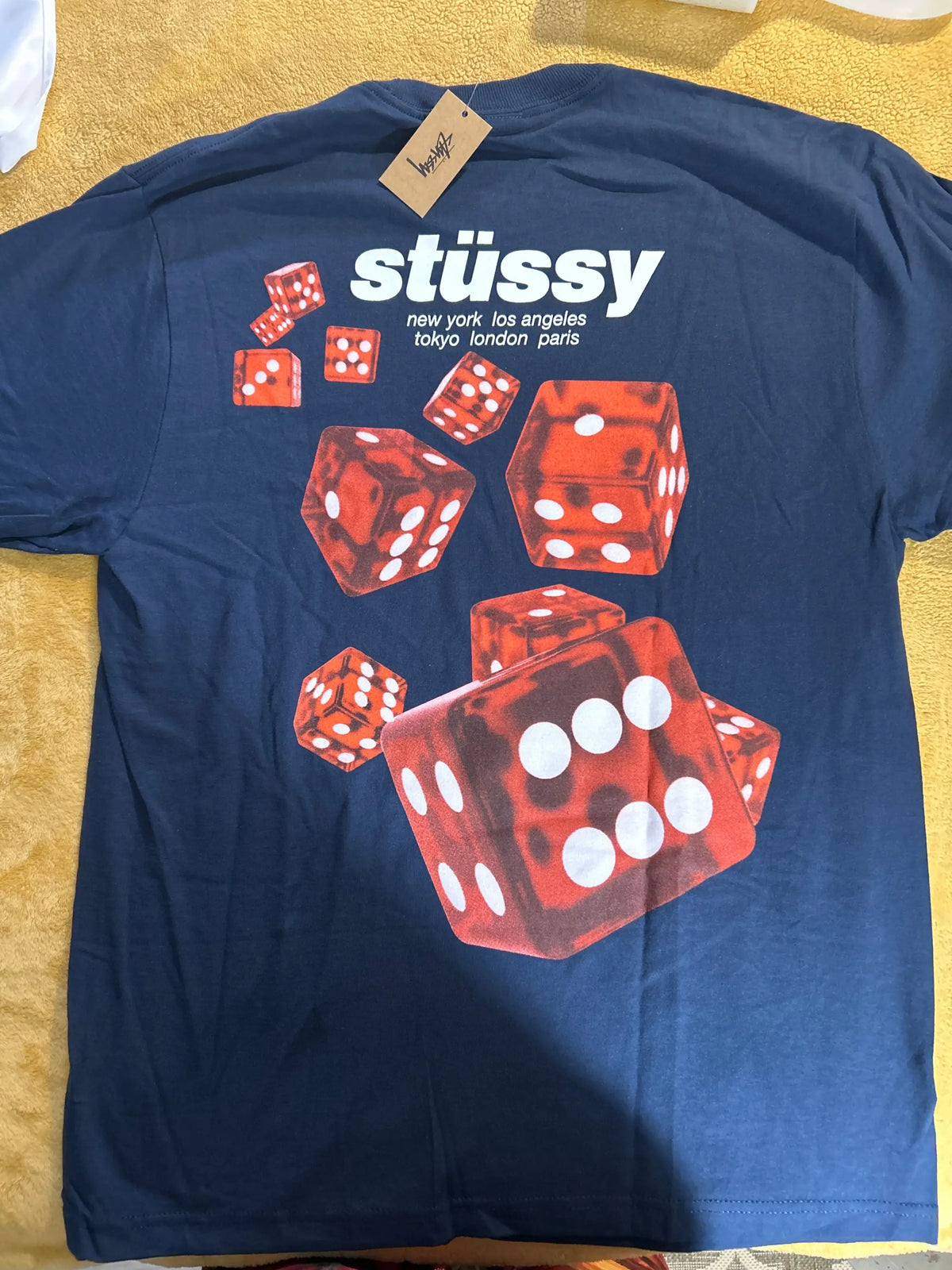 Stussy Rollers Tee Navy Medium