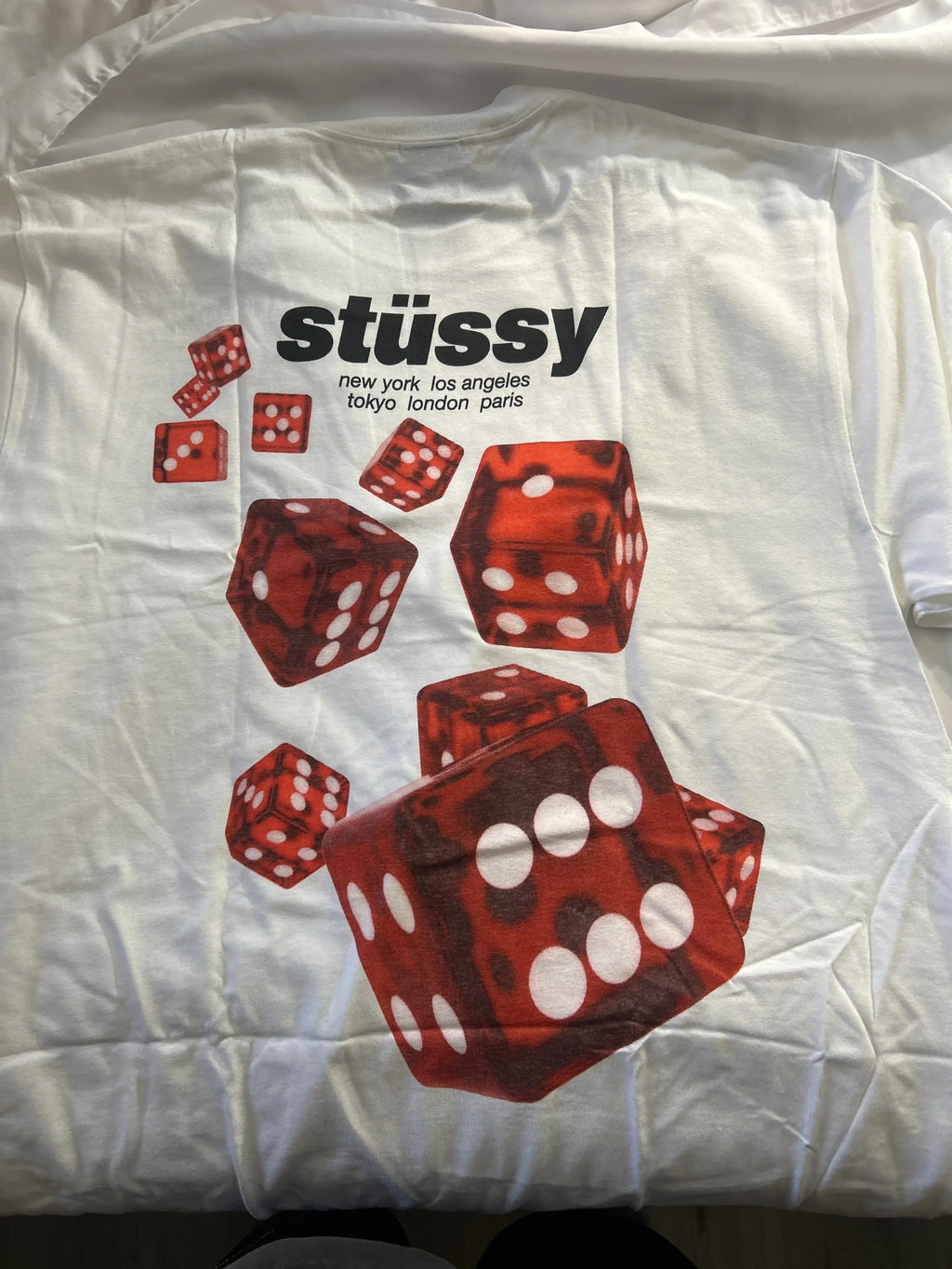 Stussy Rollers Tee White Large