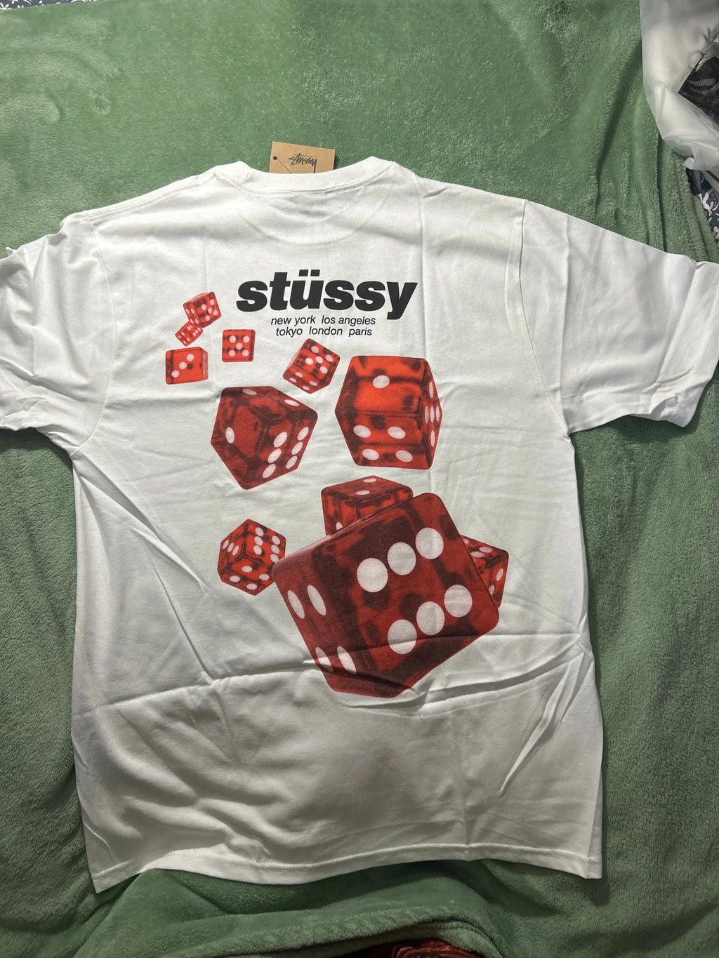 Stussy Rollers Tee White Medium