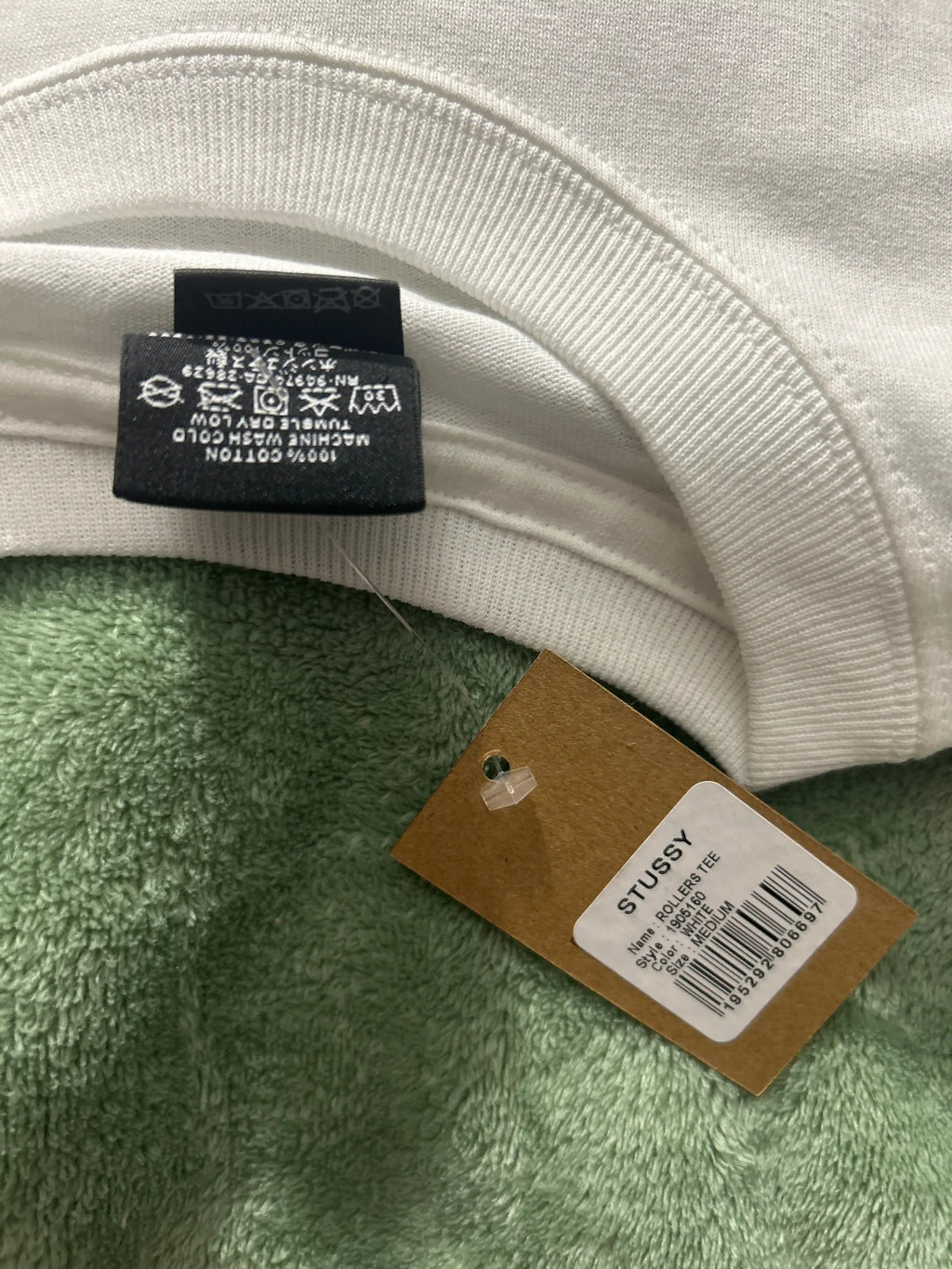 Stussy Rollers Tee White Medium