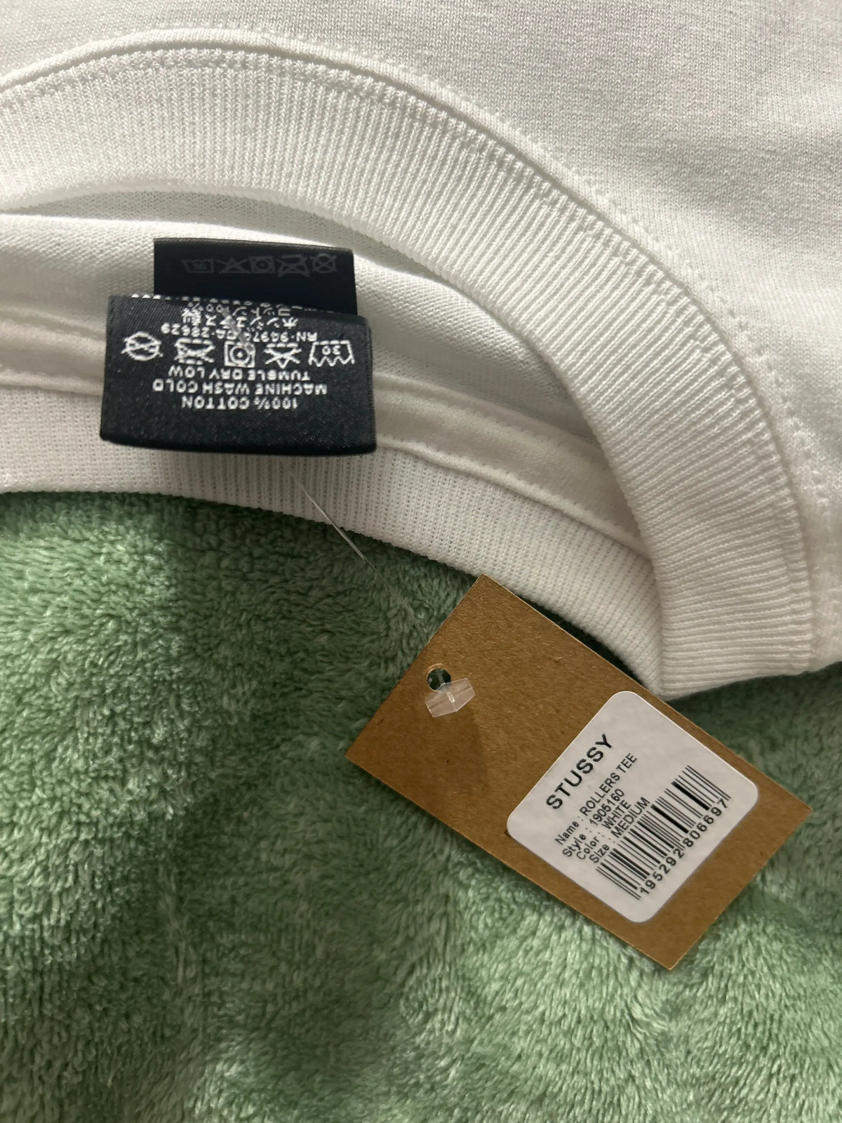 Stussy Rollers Tee White Medium