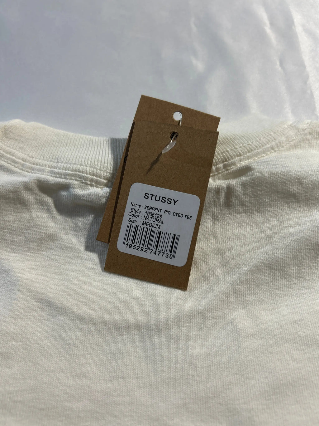 Stussy Serpent Pigment Dyed Tee Natural Medium
