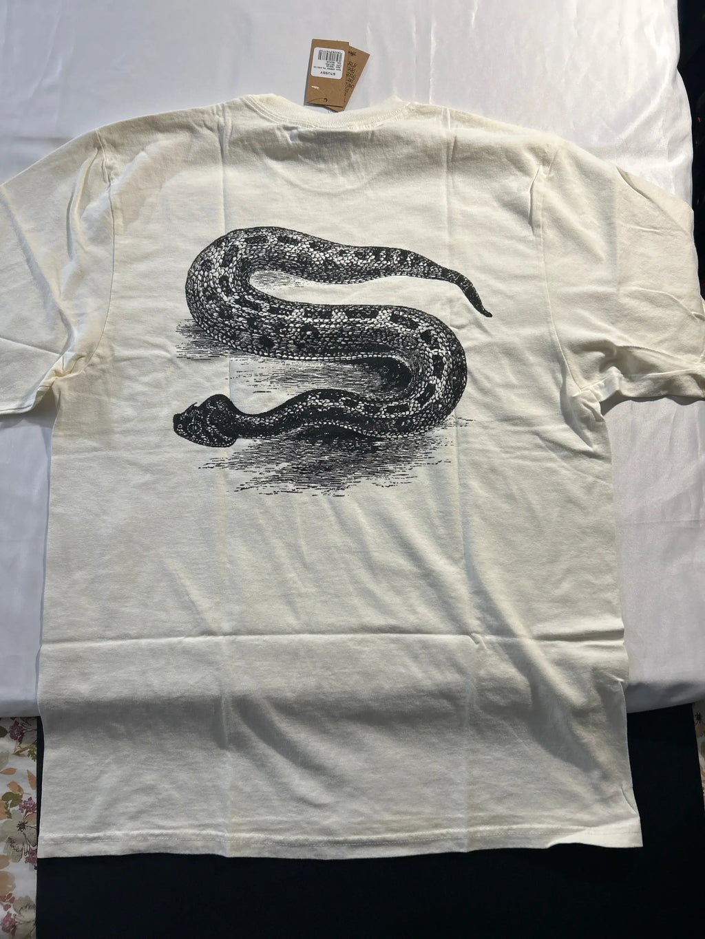 Stussy Serpent Pigment Dyed Tee Natural Medium