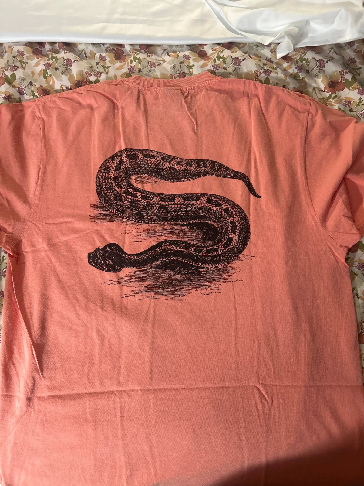 Stussy Serpent Pigment Dyed Tee Sherbet Large