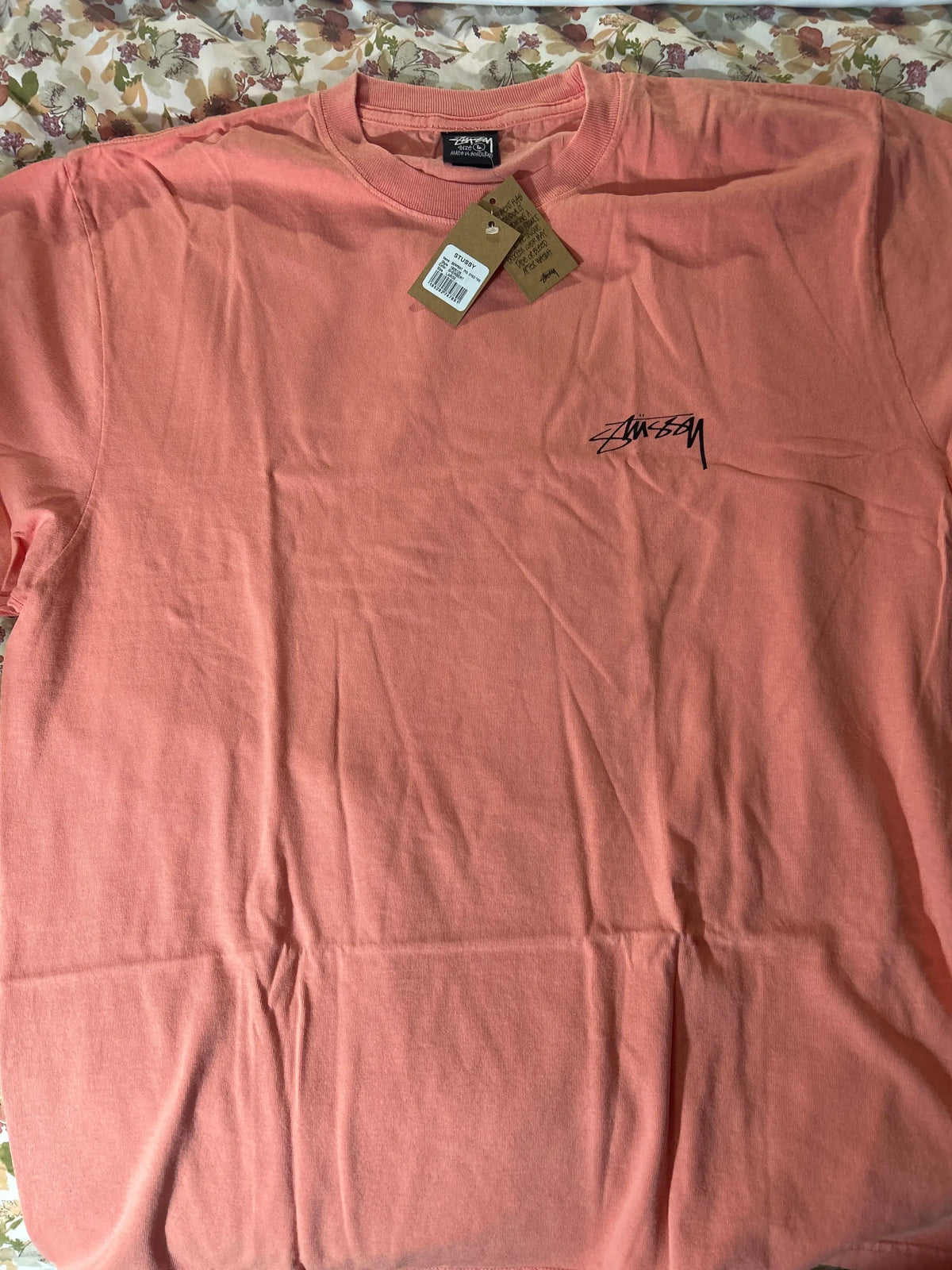 Stussy Serpent Pigment Dyed Tee Sherbet Large
