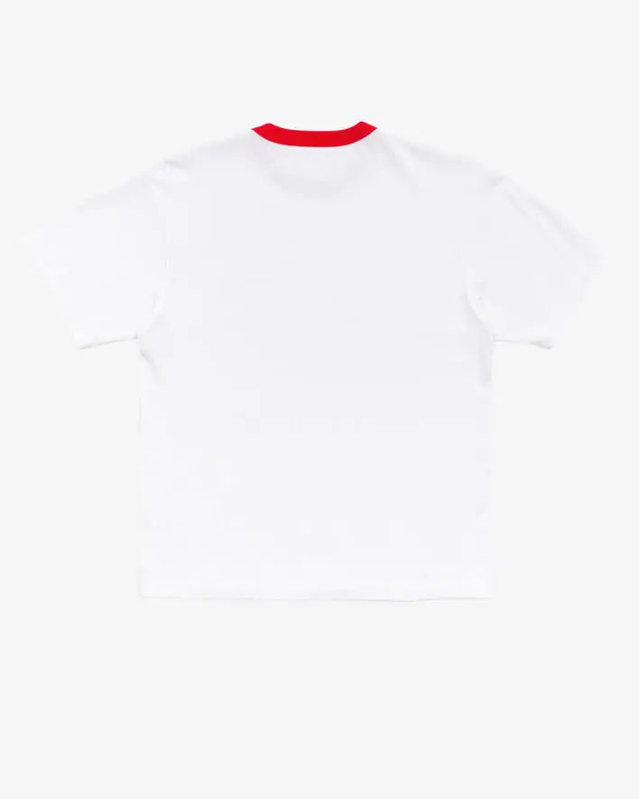 Stussy Short Sleeve Ringer Tee White Large