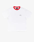 Stussy Short Sleeve Ringer Tee White Large