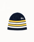 Stussy Skullcap Beanie Basic Striped Navy - Hats