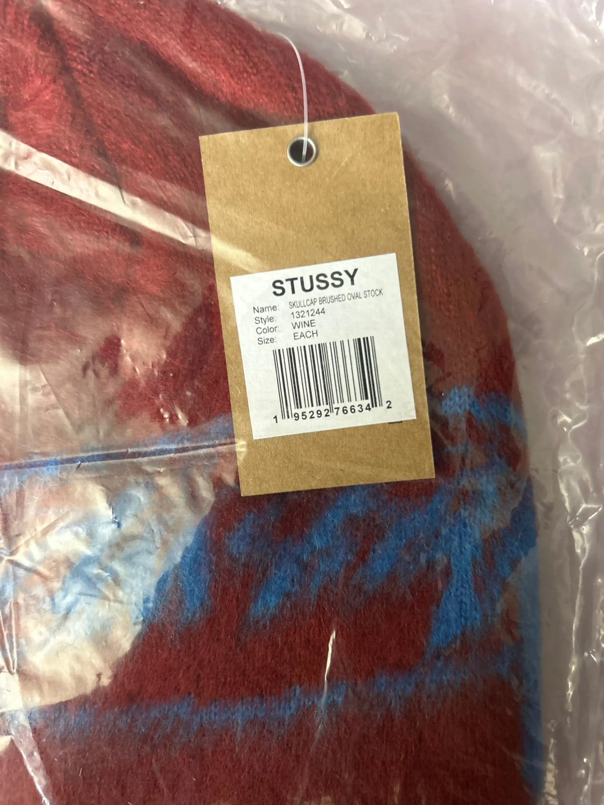 Stussy Skullcap Brushed Oval Stock Red