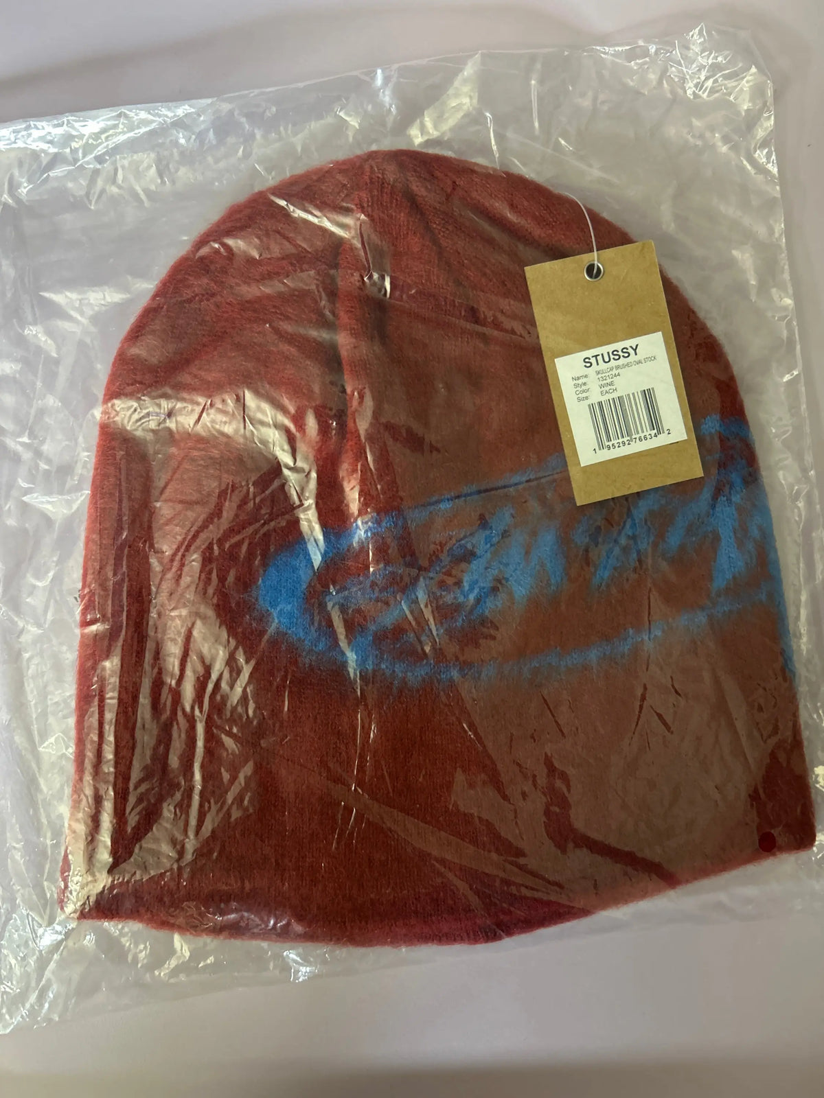 Stussy Skullcap Brushed Oval Stock Red