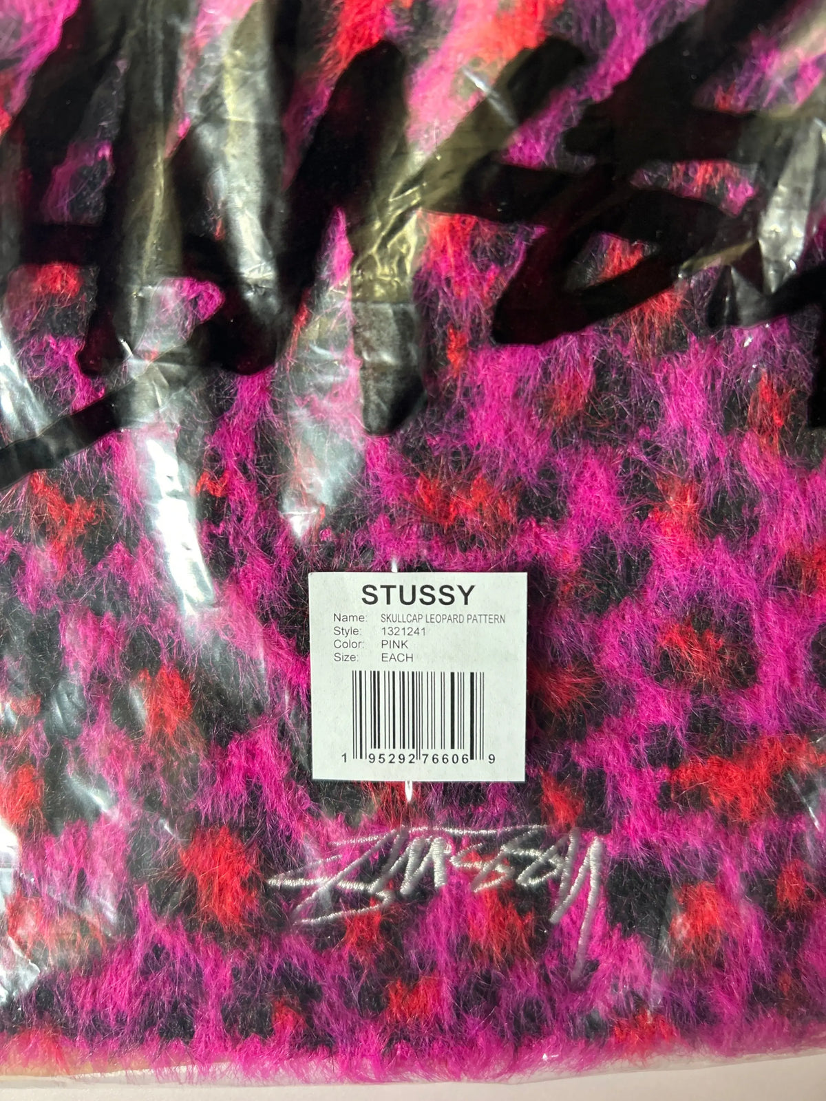 Stussy Skullcap Leopard Pink