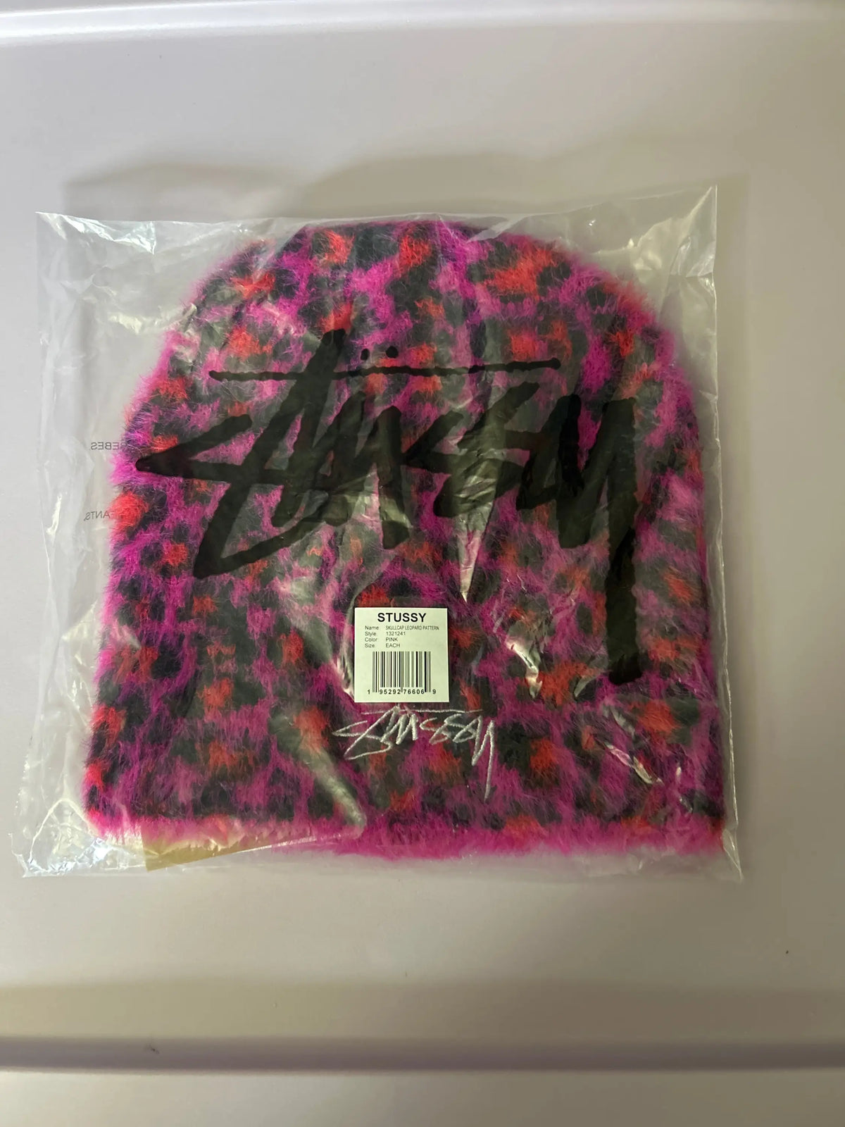 Stussy Skullcap Leopard Pink