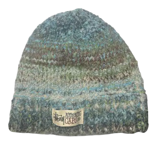 Stussy Skullcap Textured Yarn Blue Multi - One size