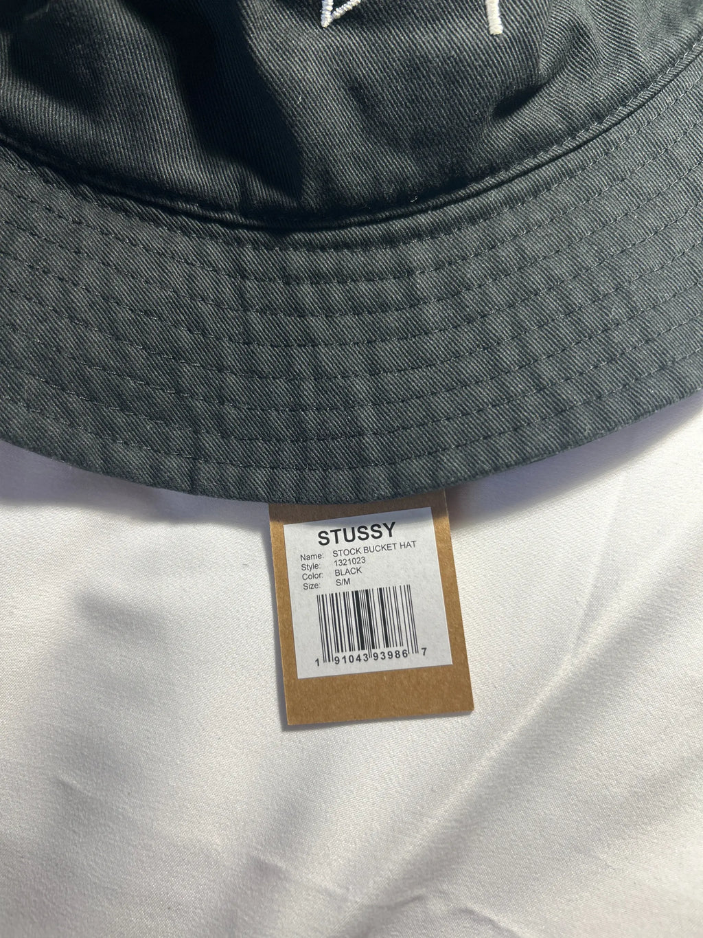 Stussy Stock Bucket Hat Black