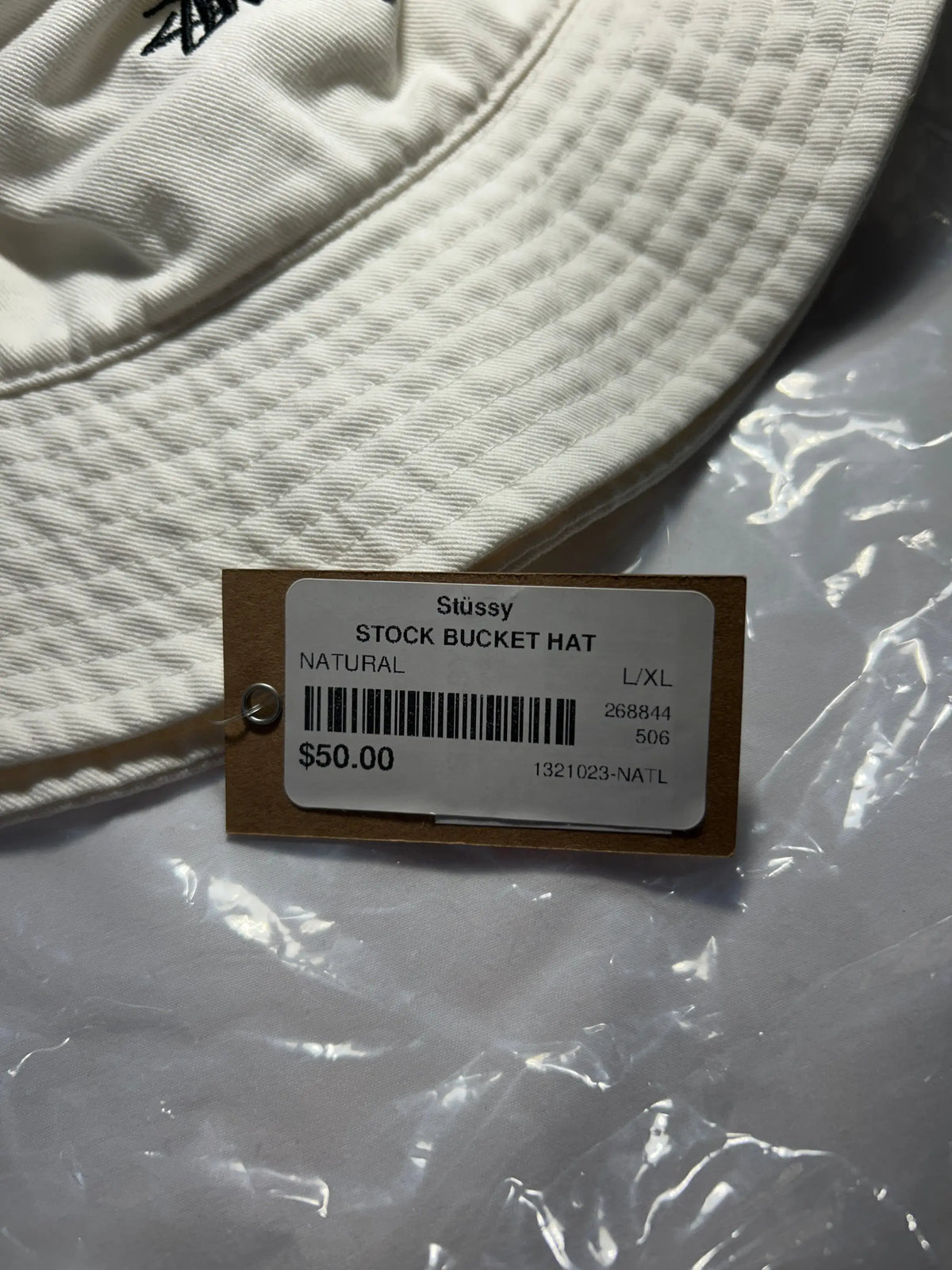 Stussy Stock Bucket Hat White