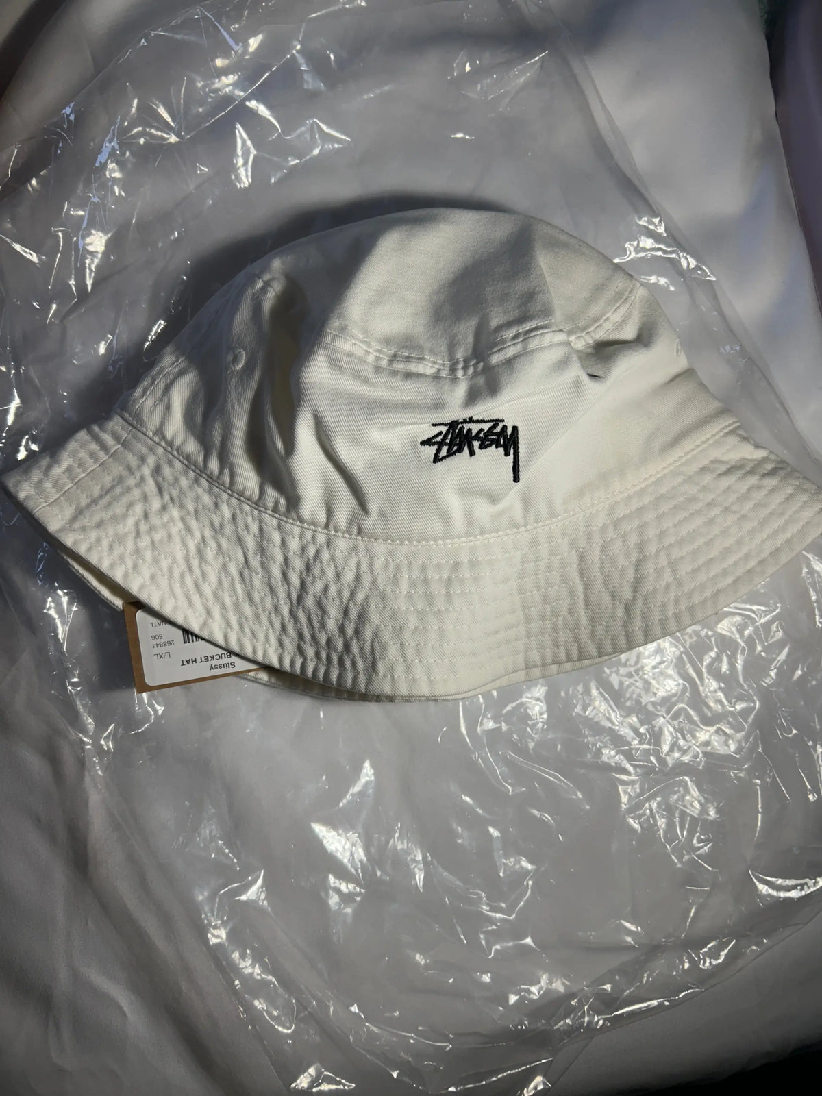 Stussy Stock Bucket Hat White
