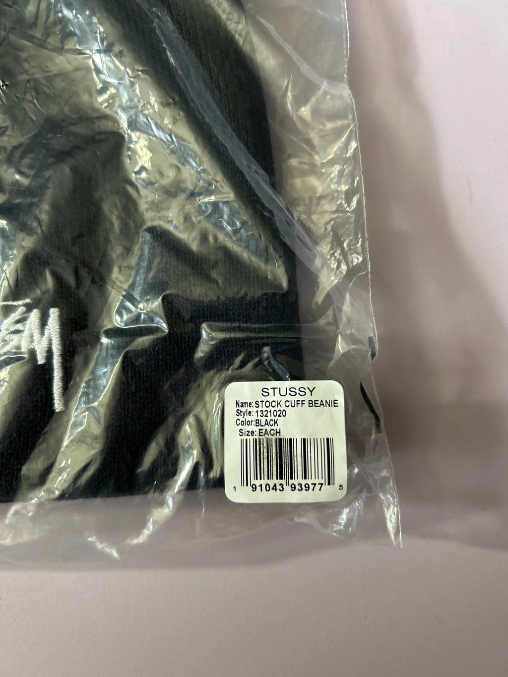 Stussy Stock Cuff Beanie Black