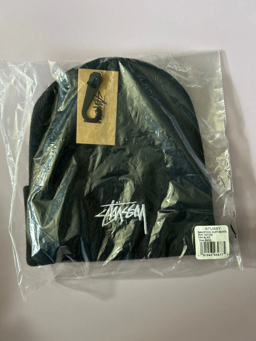 Stussy Stock Cuff Beanie Black