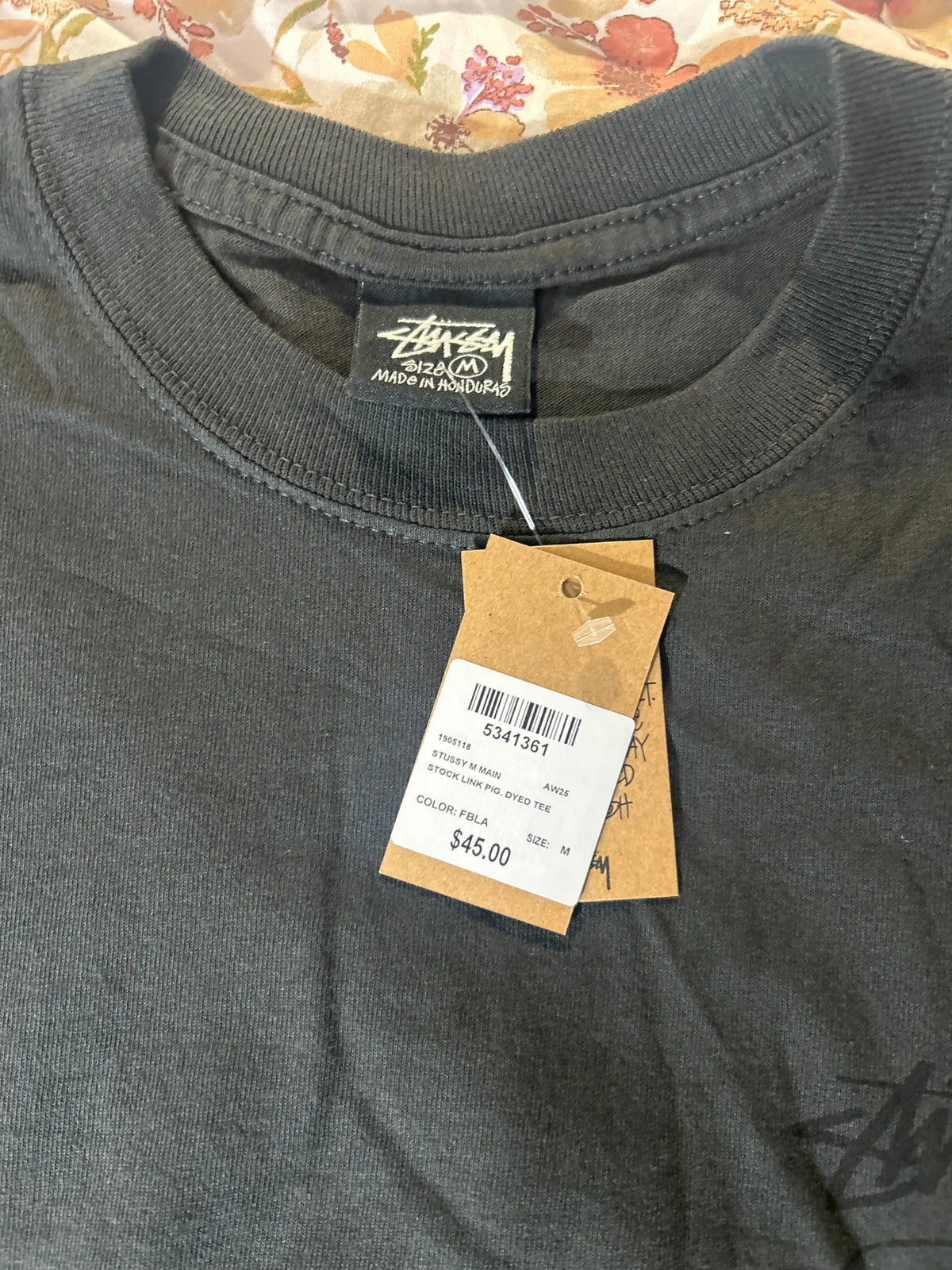 Stussy Stock Link Tee Faded Black Medium