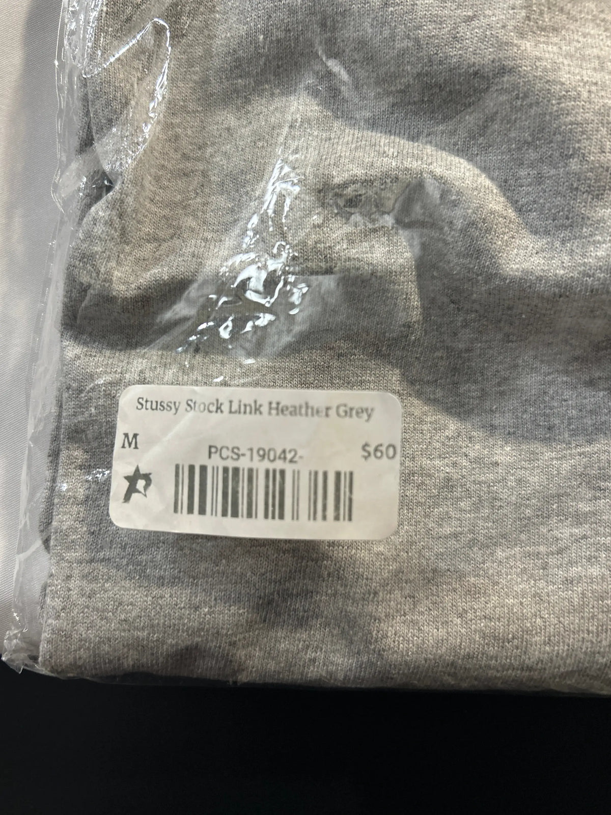 Stussy Stock Link Tee Heather Grey Medium