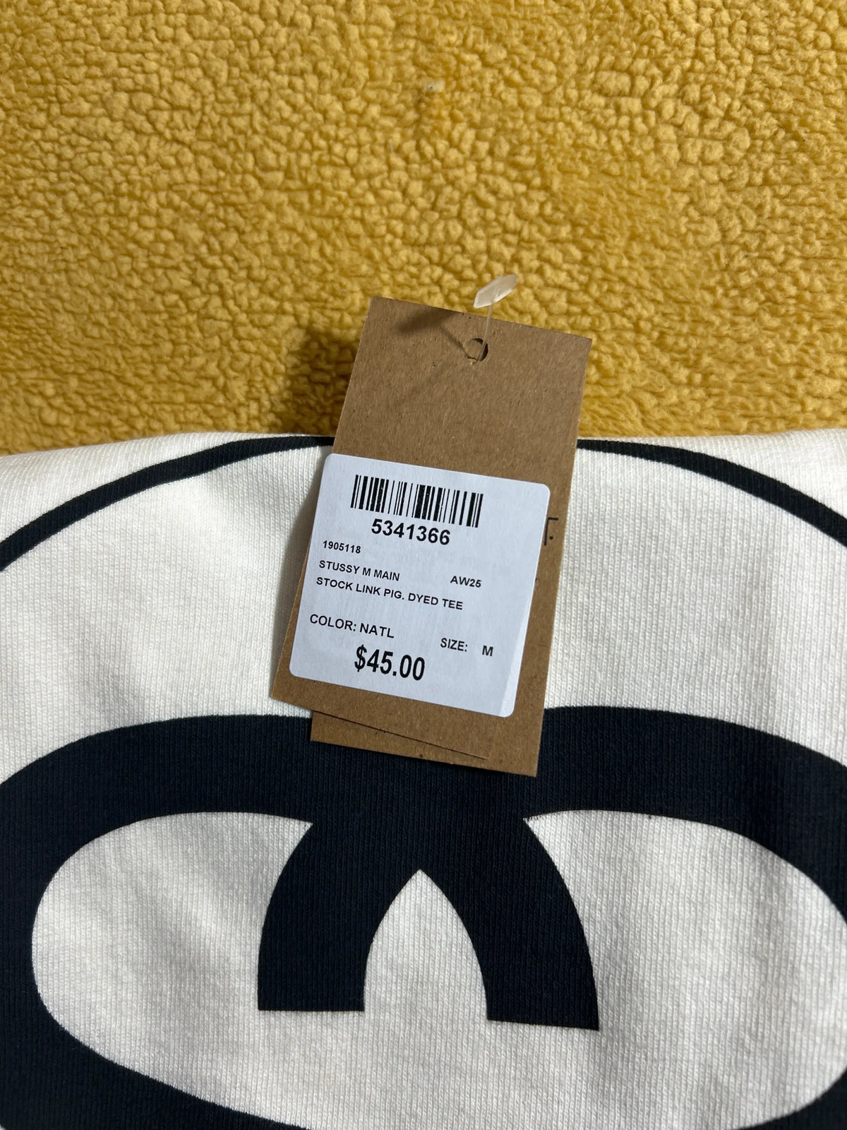 Stussy Stock Link Tee Pigment Dyed Natural Medium