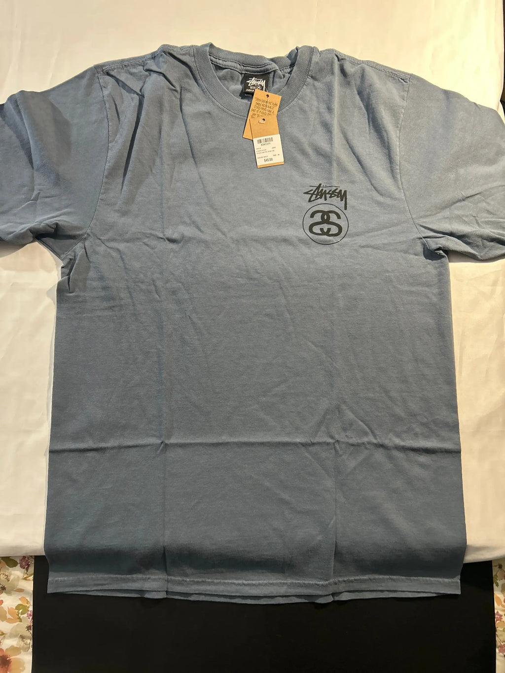 Stussy Stock Link Tee Navy Medium