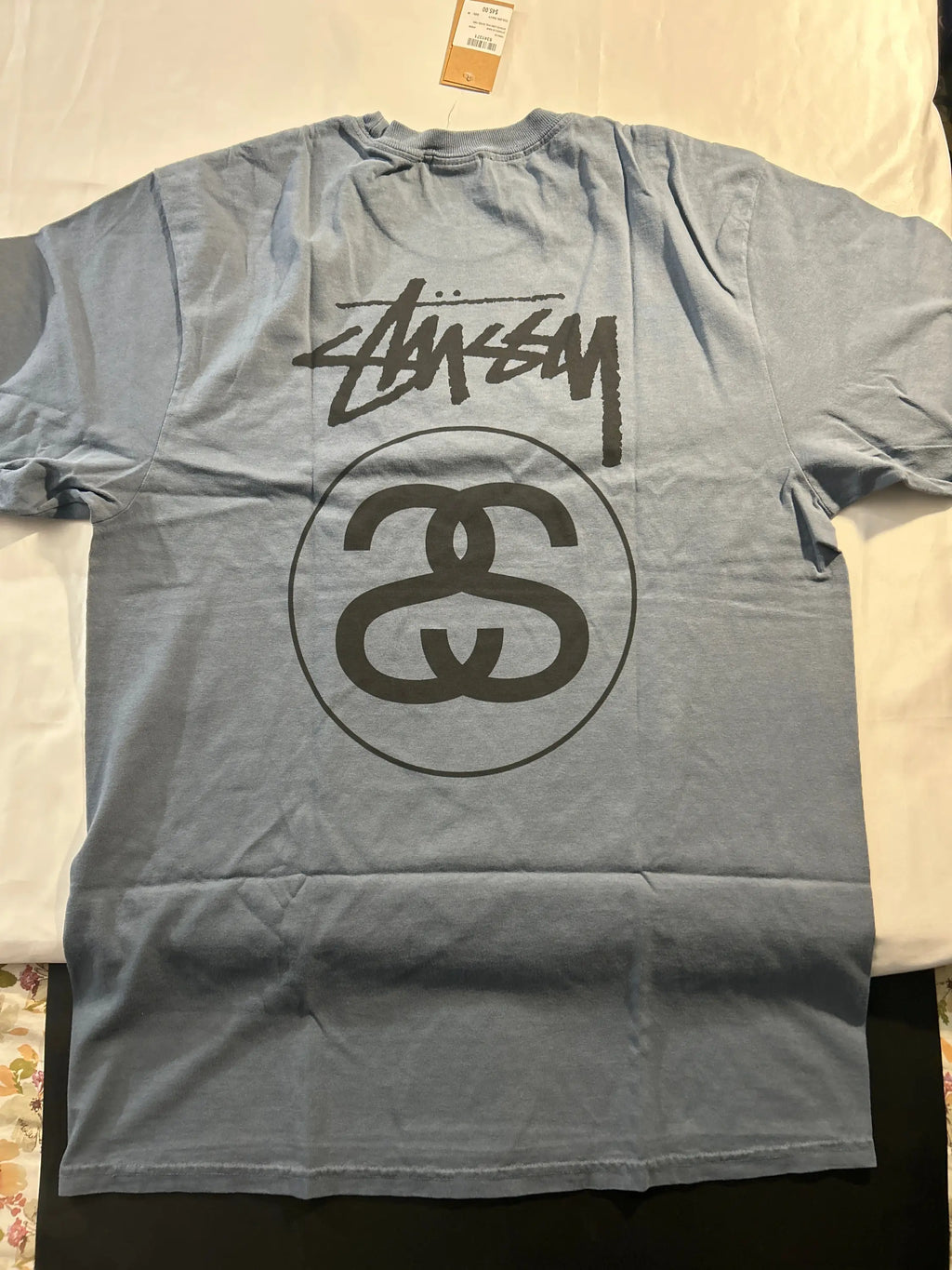 Stussy Stock Link Tee Navy Medium