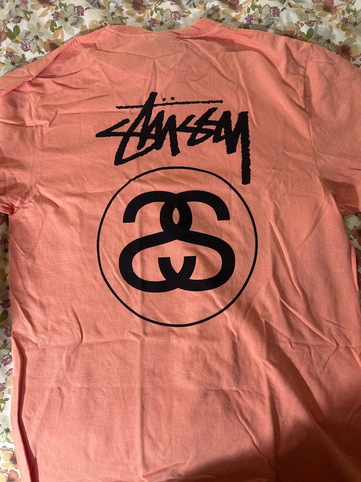 Stussy Stock Link Tee Pigment Dyed Sherbert Medium