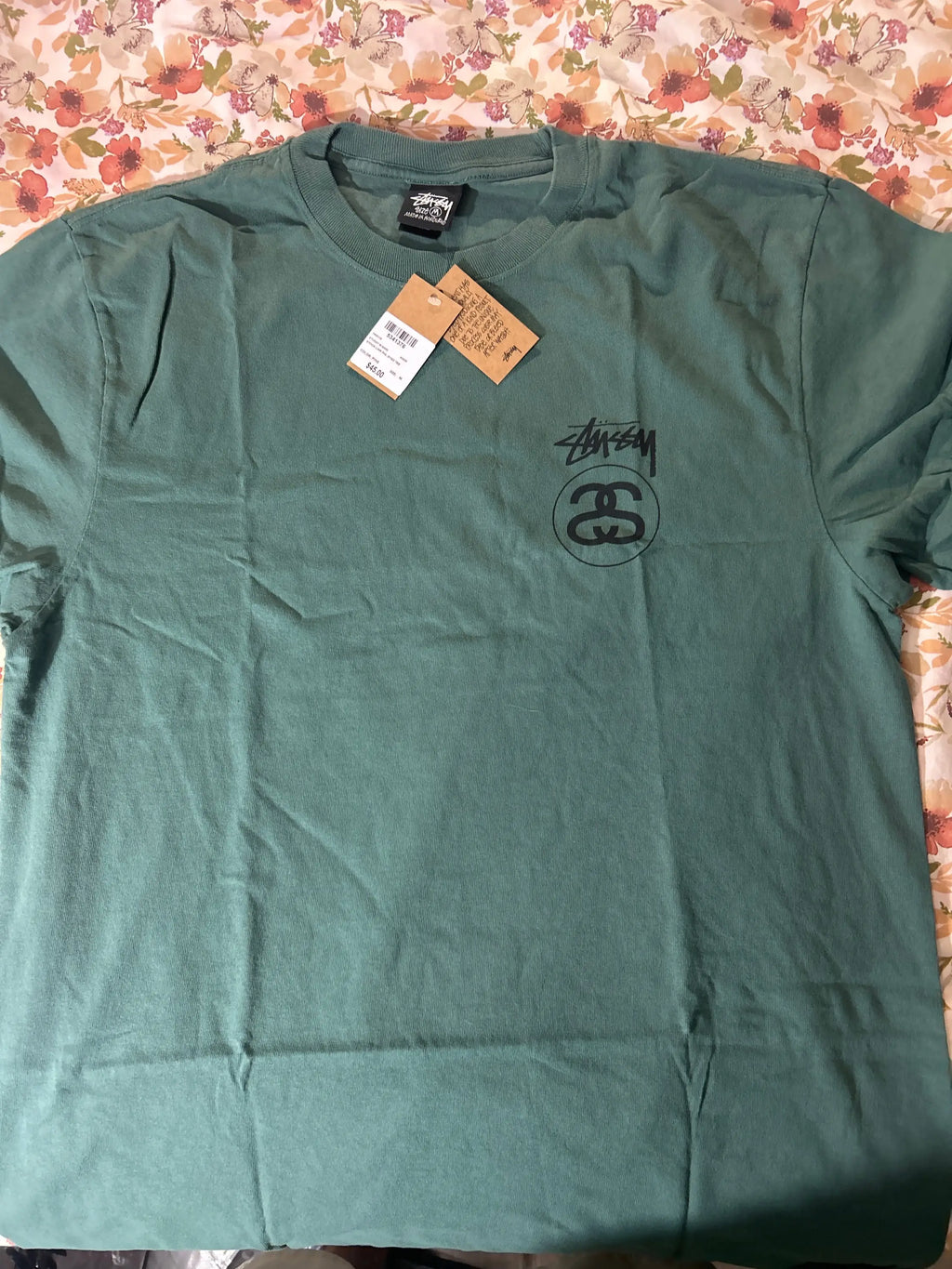 Stussy Stock Link Tee Pine Medium
