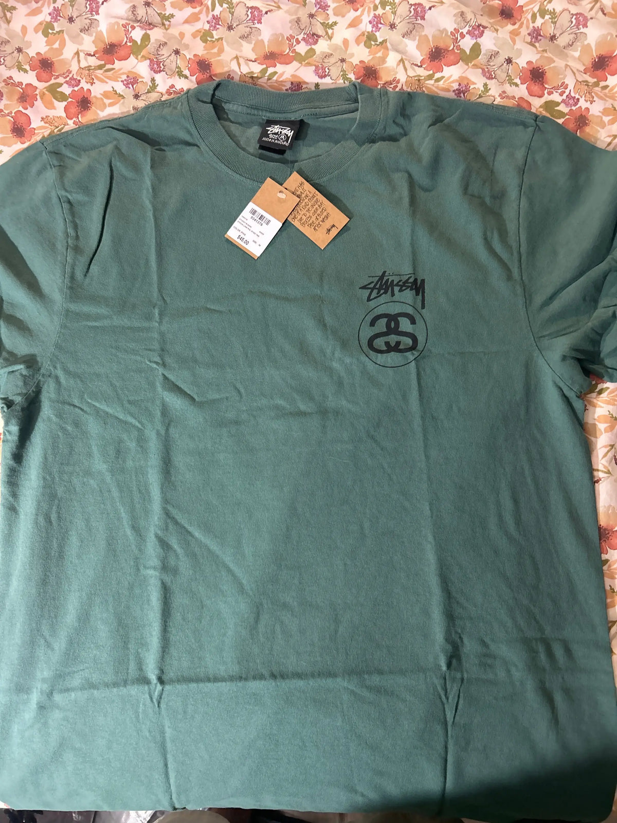 Stussy Stock Link Tee Pine Medium