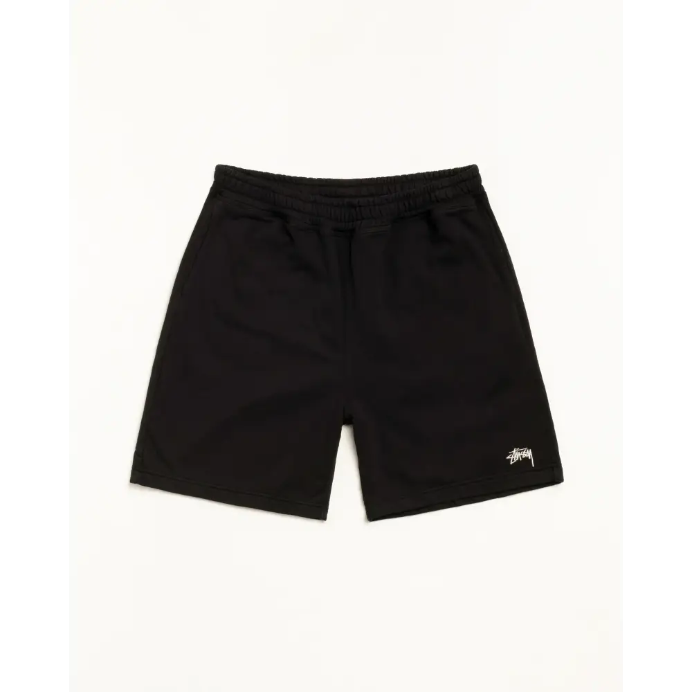 Stussy Stock Logo Shorts Fleece Black - M - Shorts