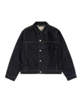 Stussy Trucker Denim Jacket Rinsed Indigo - M