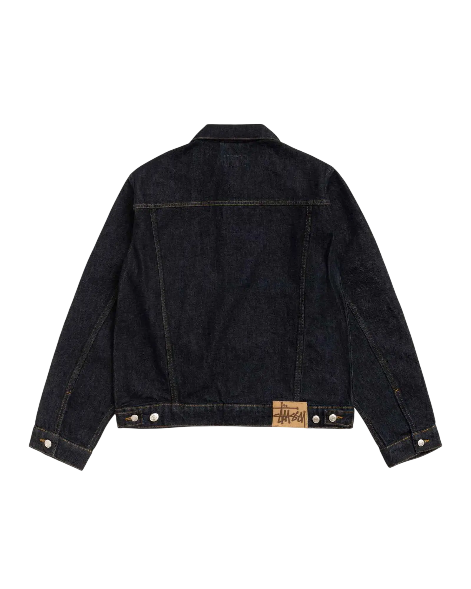 Stussy Trucker Denim Jacket Rinsed Indigo - M