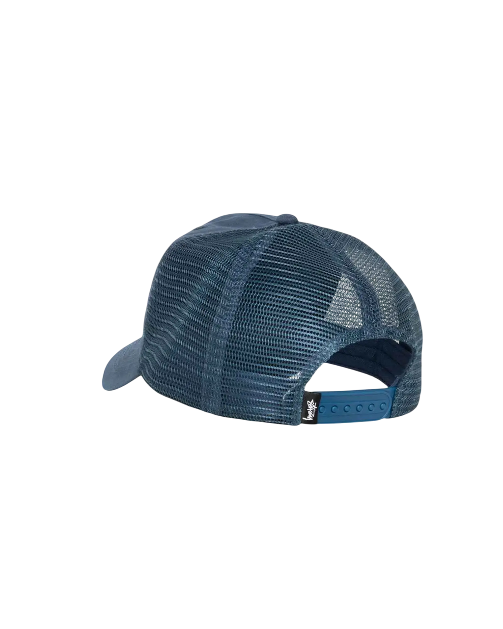 Stussy Trucker Hat Cursive Stich Navy - One size