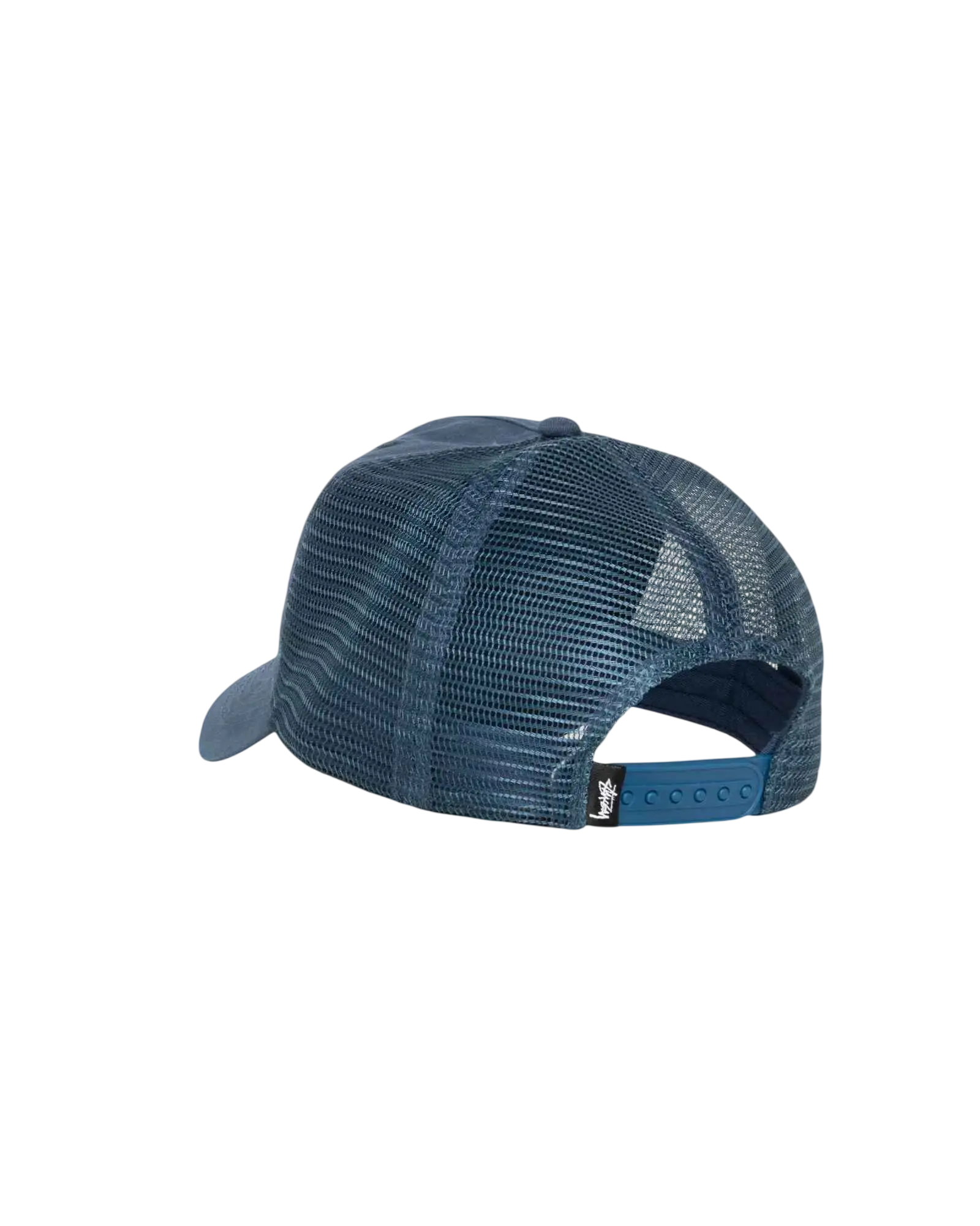 Stussy Trucker Hat Cursive Stich Navy - One size