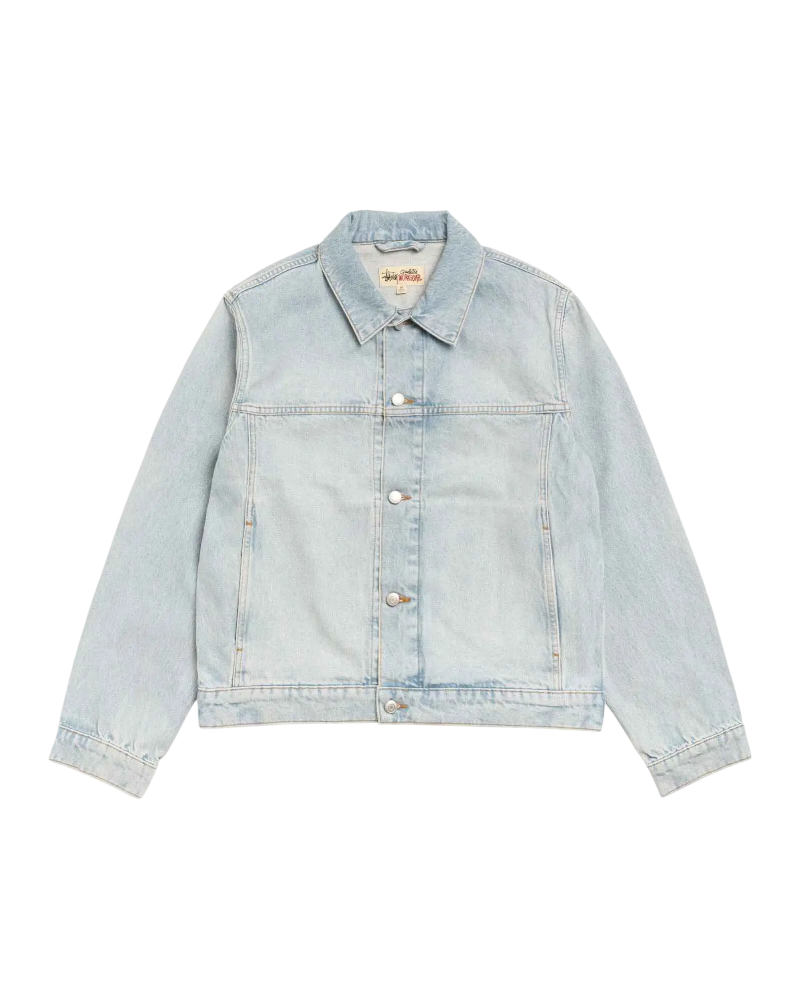 Stussy Trucker Jacket Denim Light Wash - M
