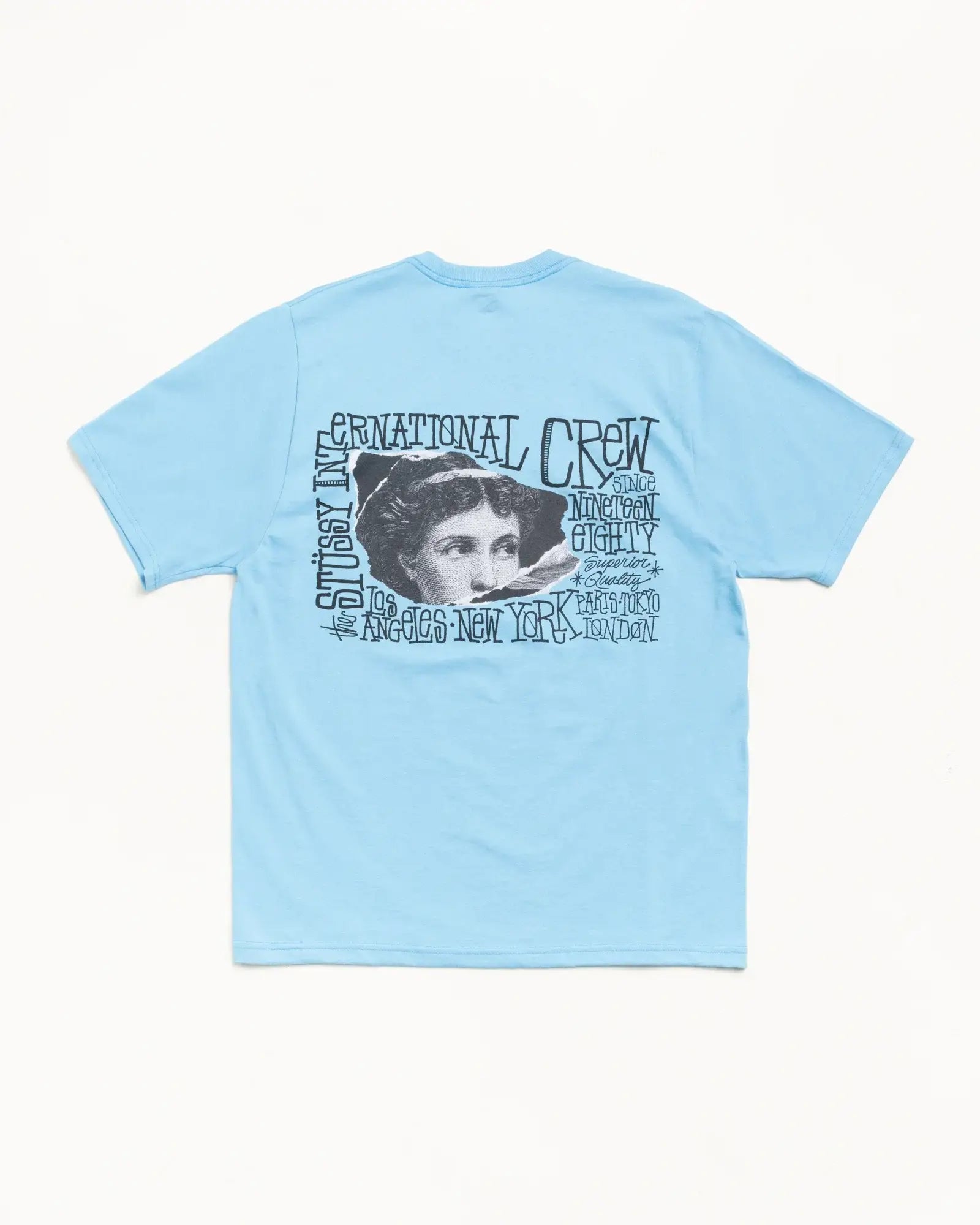 Stussy Victoria Tee Sky Blue - M - T-Shirts
