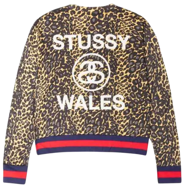Stussy Wales Bonner Leopard Print Sweater Medium - M