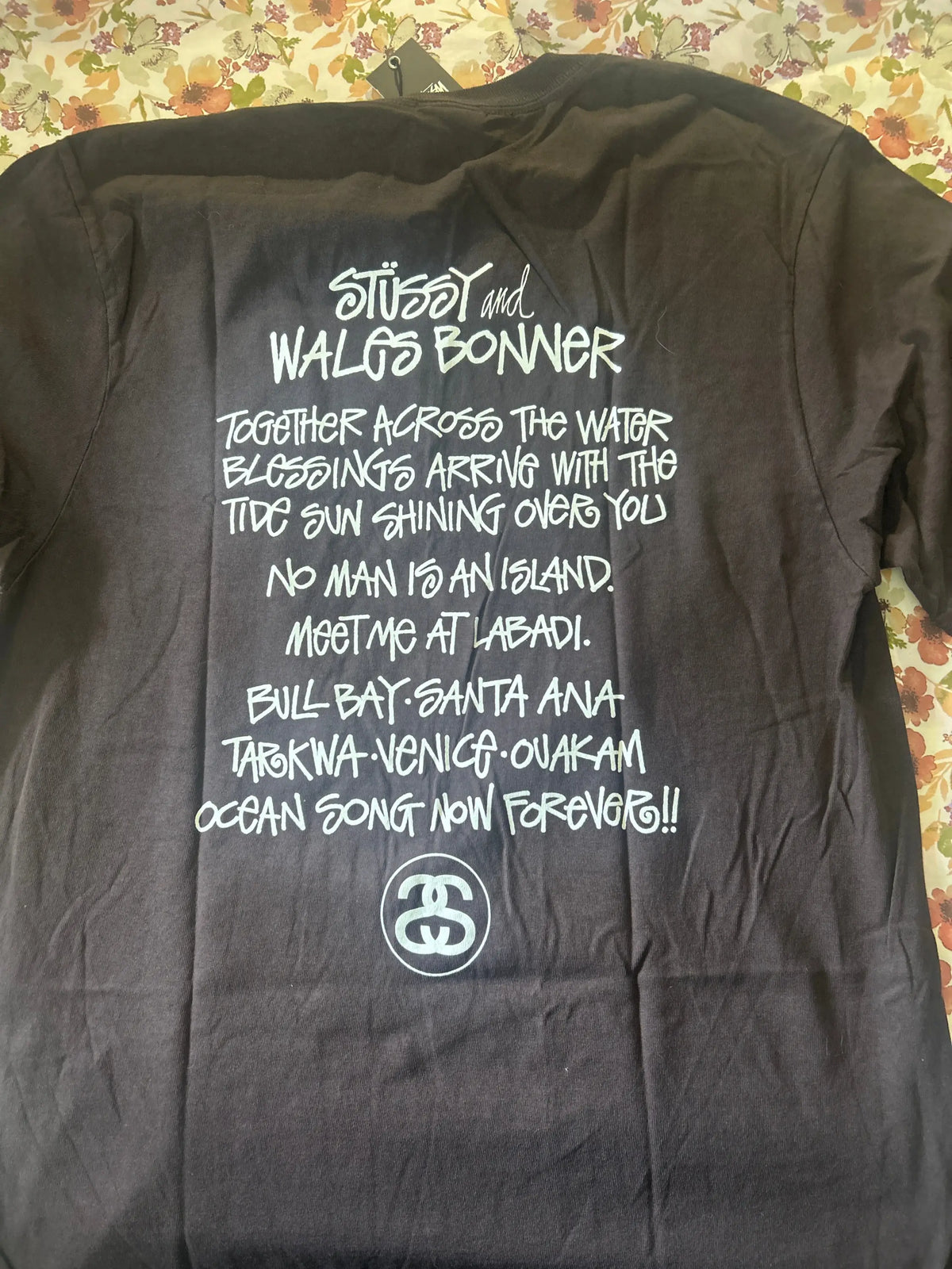 Stussy Wales Bonner Ocean Song Tee Brown Medium