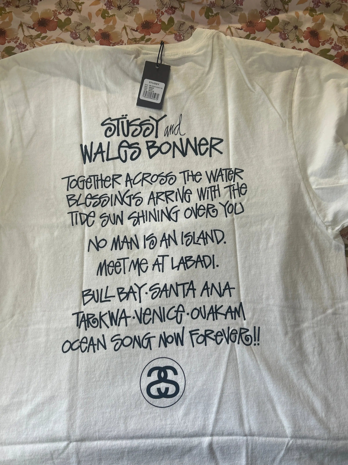 Stussy Wales Bonner Ocean Song Tee Ivory Medium