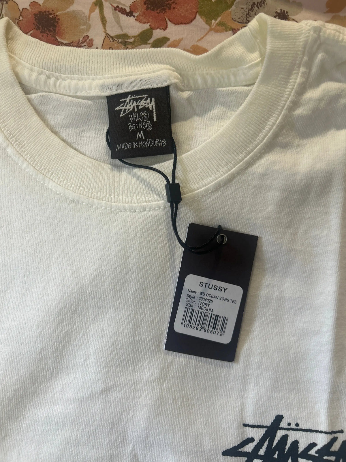 Stussy Wales Bonner Ocean Song Tee Ivory Medium