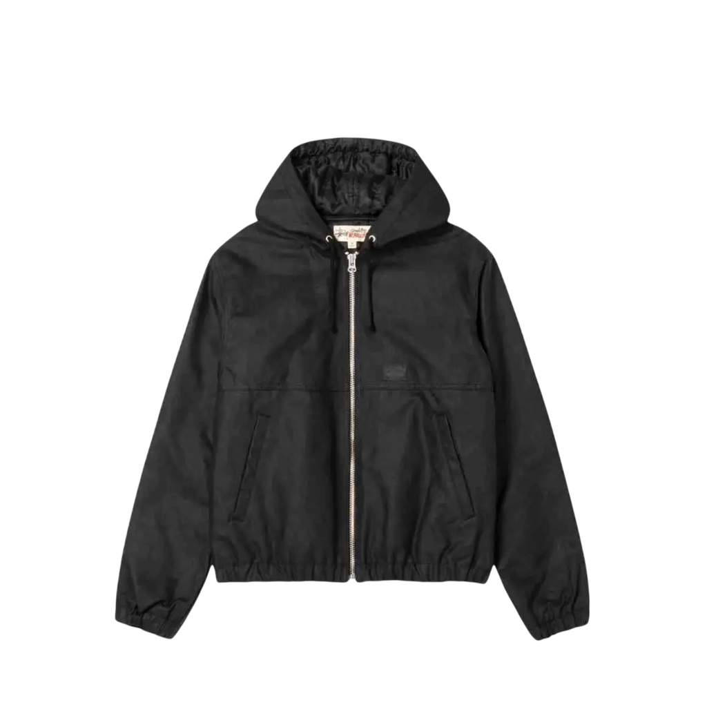 Stussy Waxed Cotton Work Jacket Black